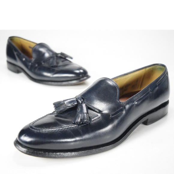 Allen Edmonds Shoes Allen Edmonds Grayson Mens Navy Tassel Loafers